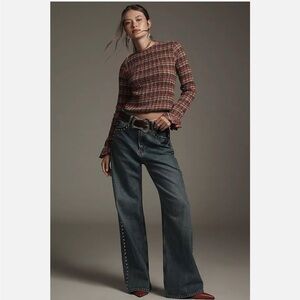 Maeve Multicolor Plaid Top